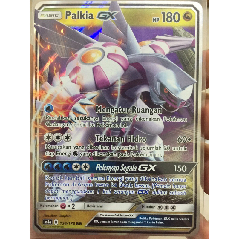 KARTU POKEMON PALKIA GX RR INDONESIA HOLO