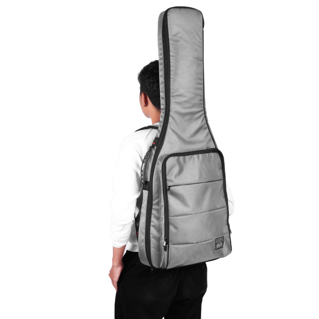 Zorc - Valen | Tas Gitar Elektrik Tahan Air | Softcase Gitar Listrik | Gigbag Grey