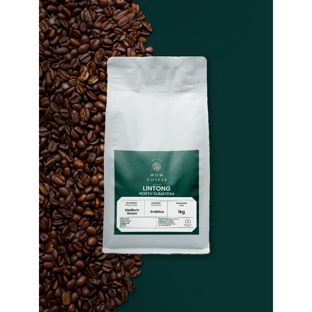 

Wow Coffee 1 kg Biji Kopi Premium Arabica Lintong Roasted Bean