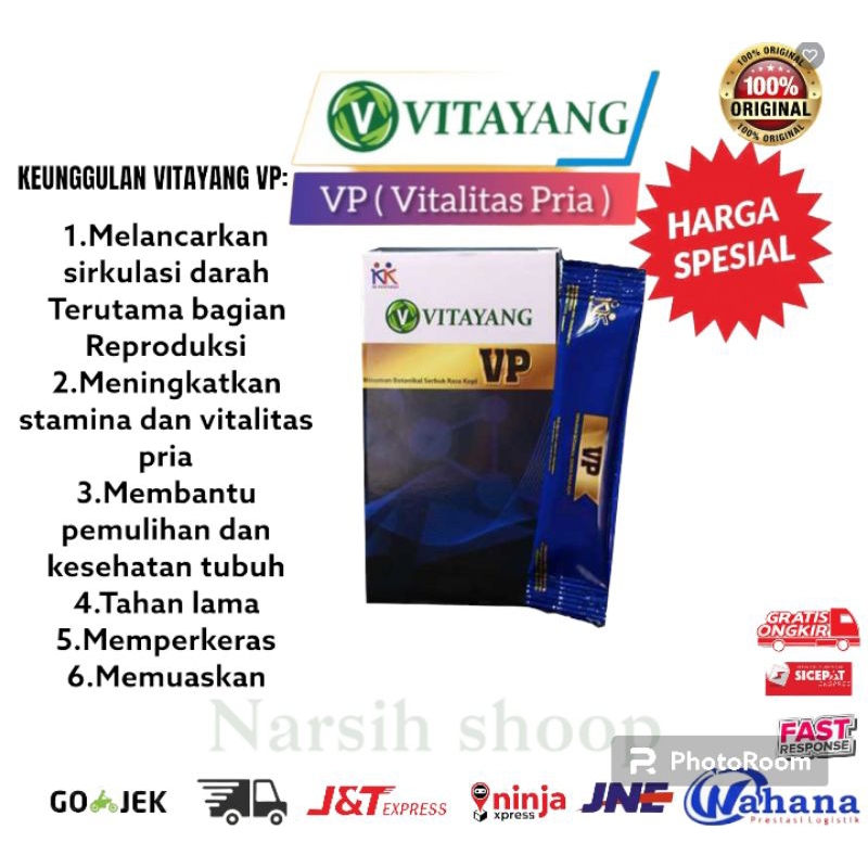 vitayang vp suplemen serbuk stamina pria rasa kopi original(1SACHET)