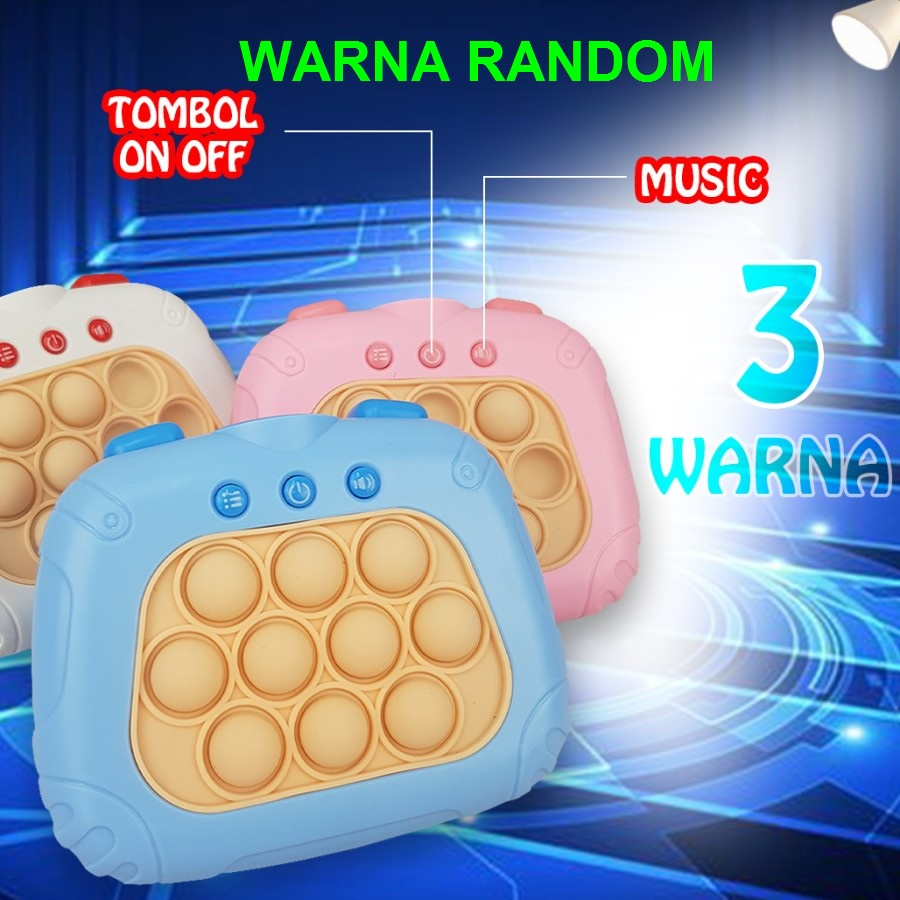 game console pop it elektrik push pop bubble fidget mainan pop it Mainan Pop It Elektrik QUICK PUSH 