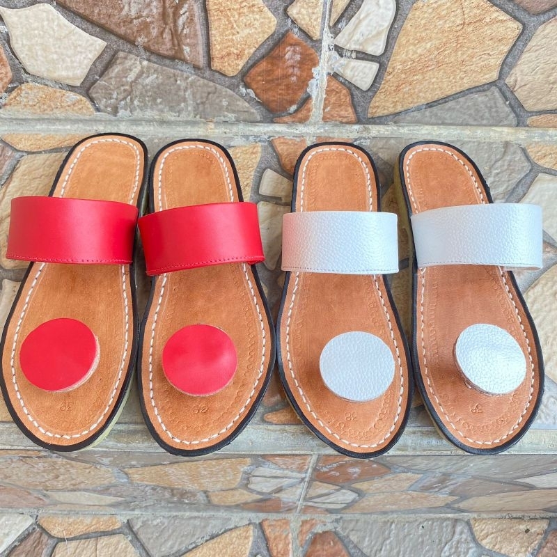 Sandal Wanita Sendal Tarumpah Tarumpah Kulit Asli Tersedia BAYAR DITEMPAT