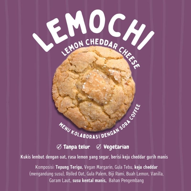 

LEMOCHI LEMON CHEDDAR CHEESE SOFT COOKIES