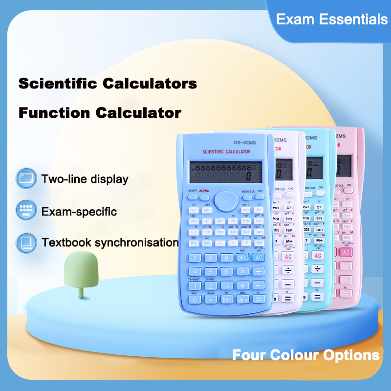 

Kalkulator Color Function Scientific Kalkulator 240 Fungsi Kalkulasi 3 Warna scientific calculator DS-82MS School Students Calculating Supplies