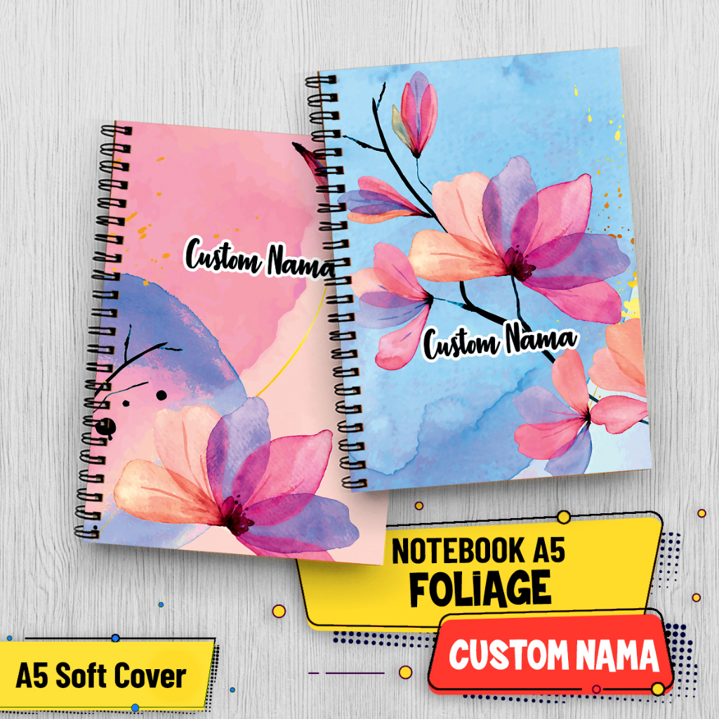 

NOTEBOOK A5 FOLIAGE CUSTOM NAMA