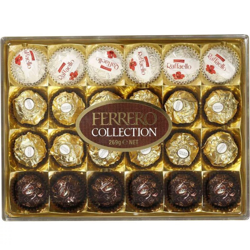 

Coklat Ferrero Collection T24 269gram 3 rasa isi 24pcs