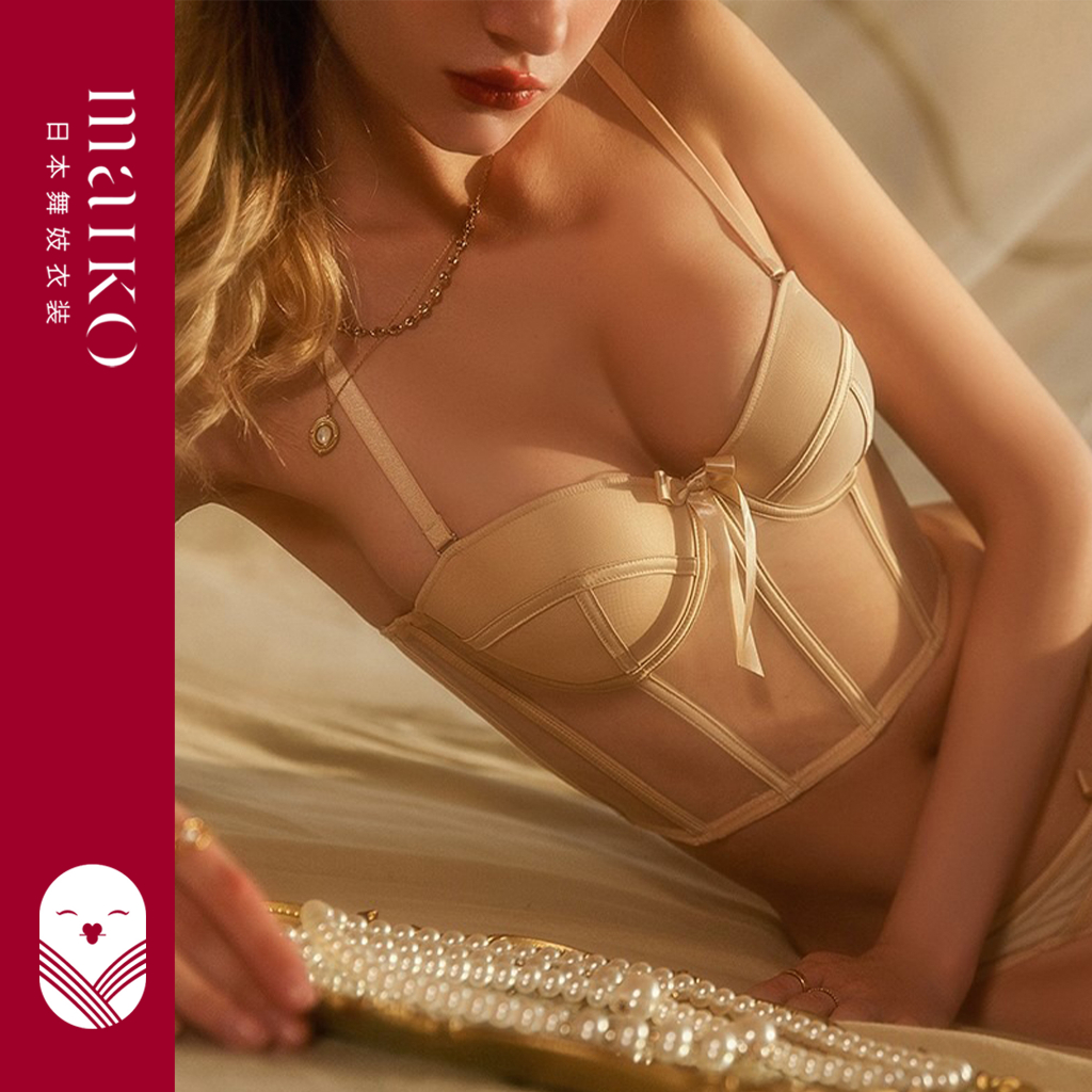 [ MAIKO JAPAN ] Lalisa Bra BH Push Up Set Tanpa Kawat Bust Tier Bustier Celana Dalam Wanita Bikini S