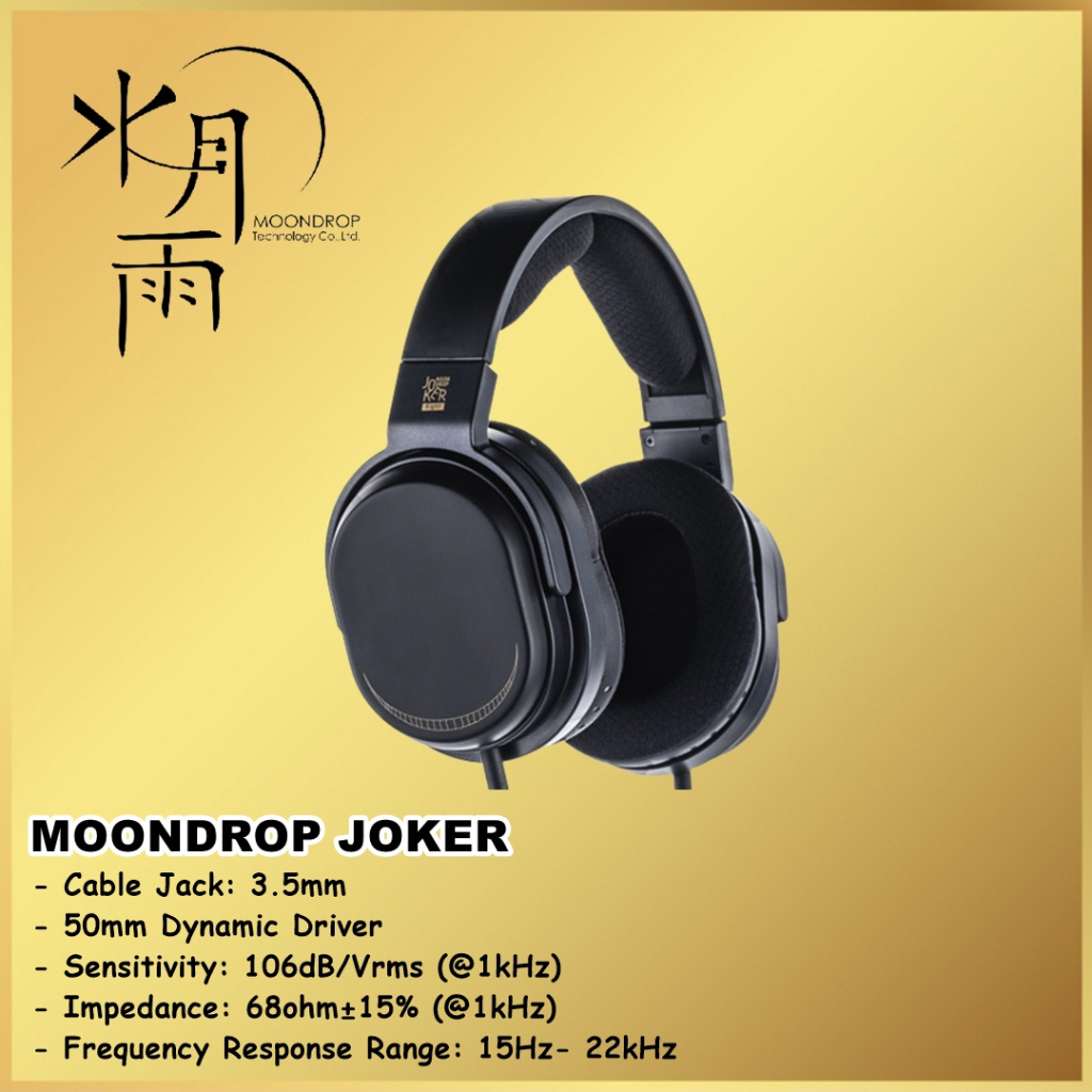 Moondrop Joker 50mm Dynamic Driver Professional Closed-Back Headphones
