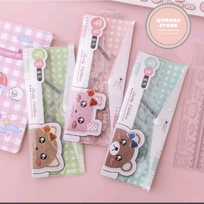 

Penggaris Set Isi 4 Pcs Rules Penggaris Set Plastik