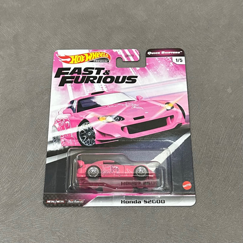 Hot Wheels Quick Shifter Fast & Furious Honda S2000 Pink