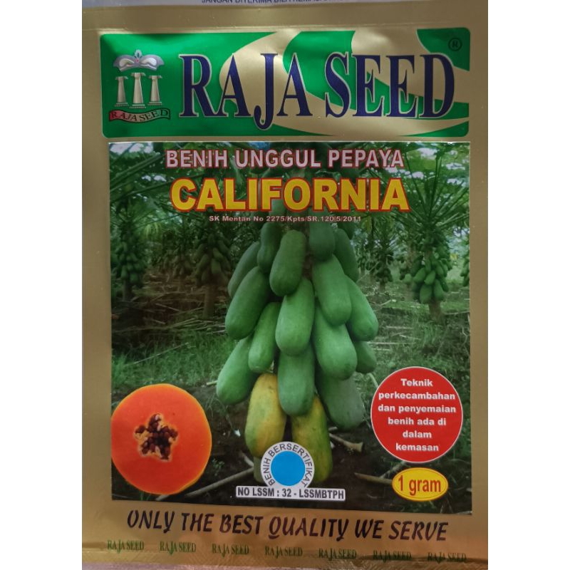 RAJA SEED PEPAYA CALIFORNIA