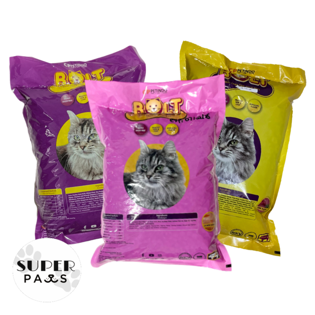 Bolt Makanan Kucing 800 gr / Bolt 1 kg