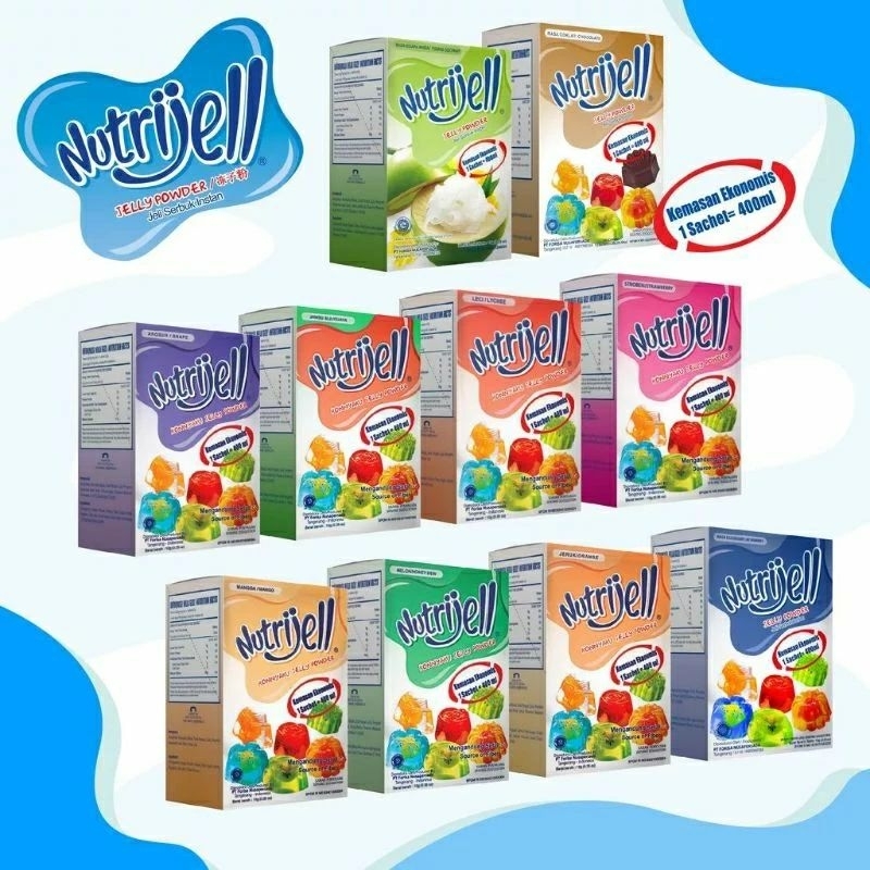 

Nutrijell jelly powder/jeli serbuk instan kemasan ekonomis 1 sachet