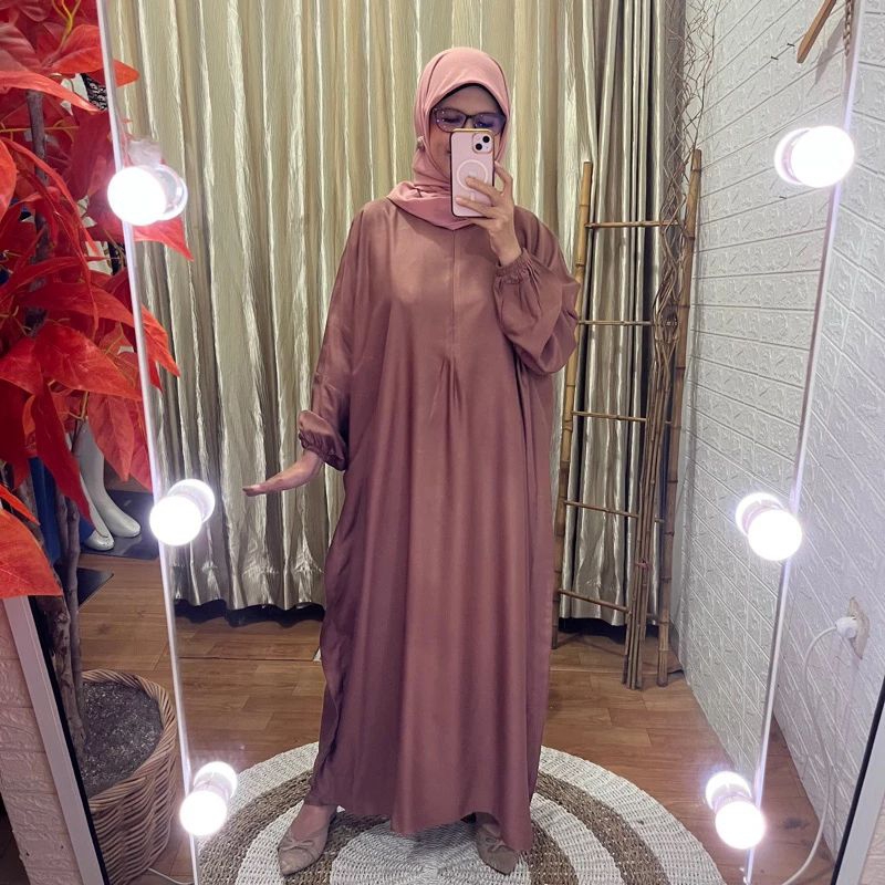 Ready Gamis kaftan Matt Katun rayon twill premium super adem