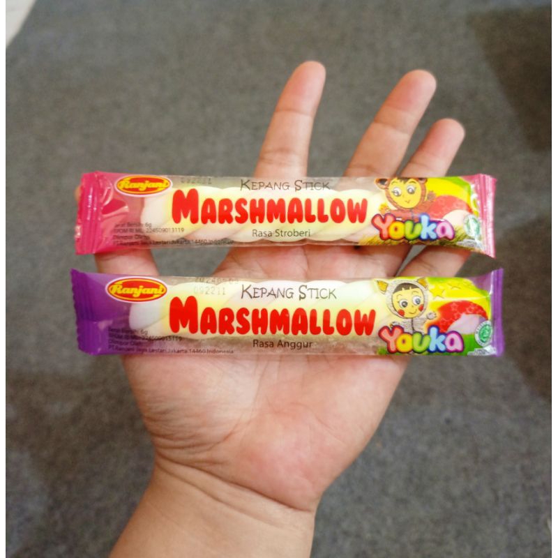 

marshmallow permen kepang stik