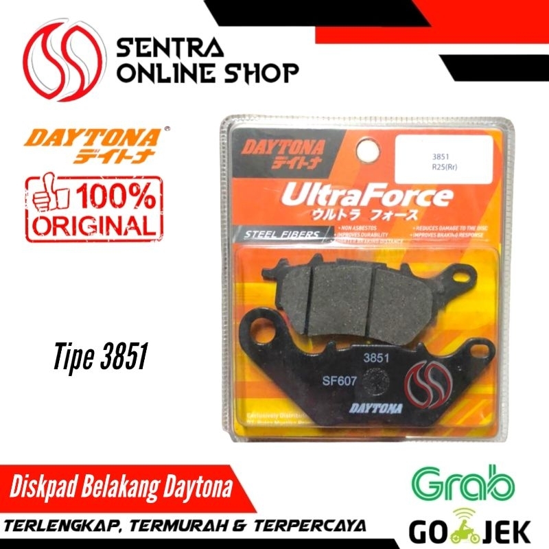 Diskpad kampas rem belakang r25 r 25 xmax x max mt25 mt 25 daytona 3851