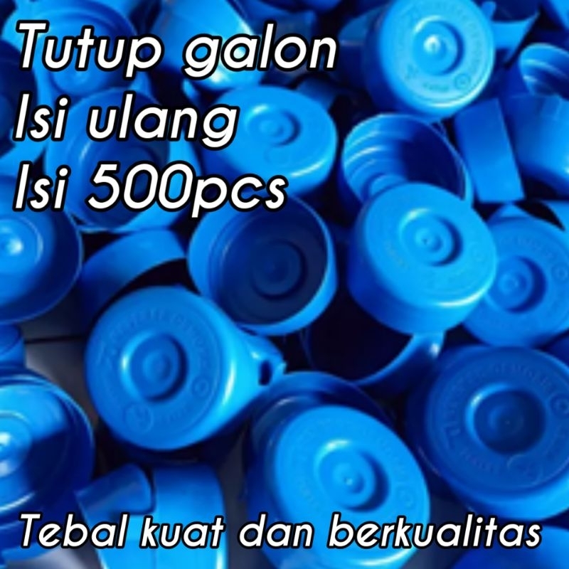 ( ISI 500PCS ) TUTUP BOTOL AQUA GALON ISI ULANG TEBAL KUAT DAN BERKUALITAS