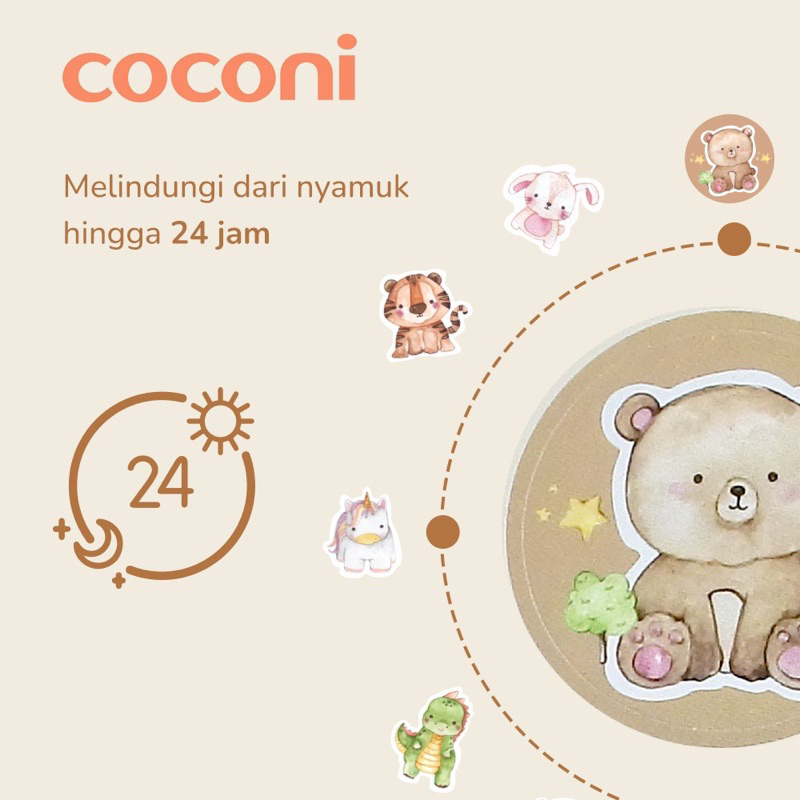 Coconi Mosquito Repellent Patch 36pcs | Stiker Anti Nyamuk Bayi Anak