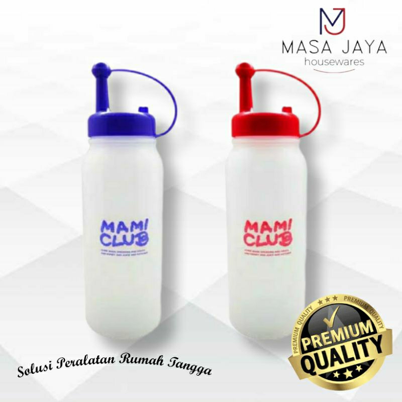 Botol kecap Mami Club Botol Saus Wadah kecap Botol Plastik