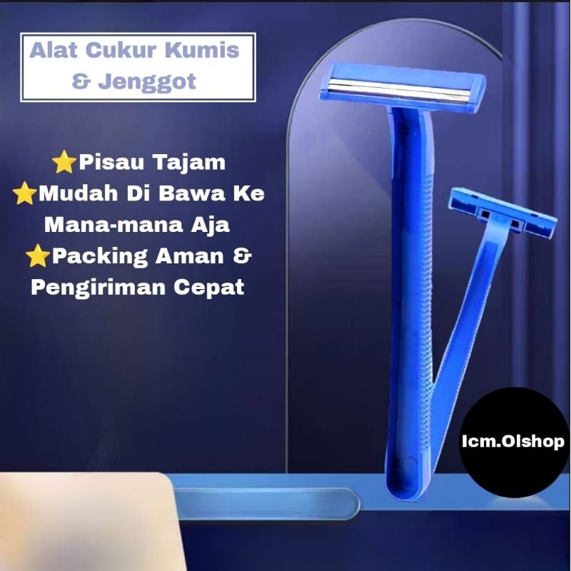 Pisau Cukuran Kumis Jenggot Dengan 2Mata Pisau Cukuran Jenggot⭐Icm⭐