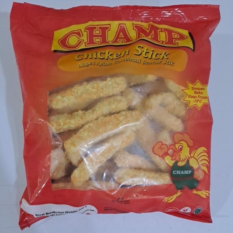 

champ chicken nugget stick 500gr