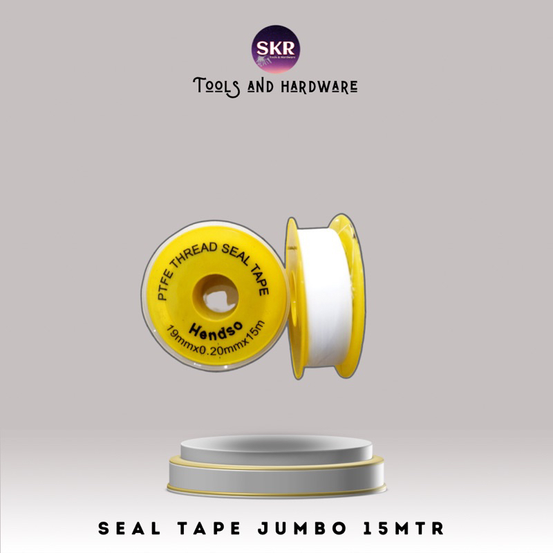 Seal tape Jumbo 19mm x15’mtr Siltip sealtap selotip pipa besar