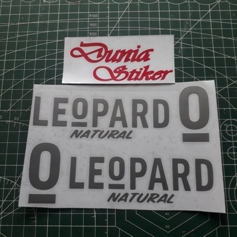 Stiker Sticker Helm Leopard