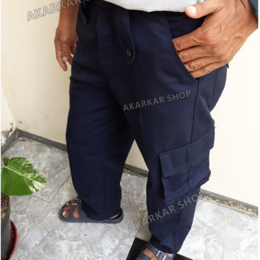 Celana PDL Warna Biru Dongker Satpam DAMKAR Security Celana Lapangan DISHUB