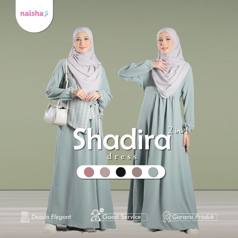 NAISHA OFFICIAL - Shadira dress 2 in 1 by naisha READY | dress vest | dress premium | dress | dress remaja gamis promo korean dress gamis murah gamis terlaris dress korea dress overall gamis gamis naisha terbaru gamis kuliah | sadira dress