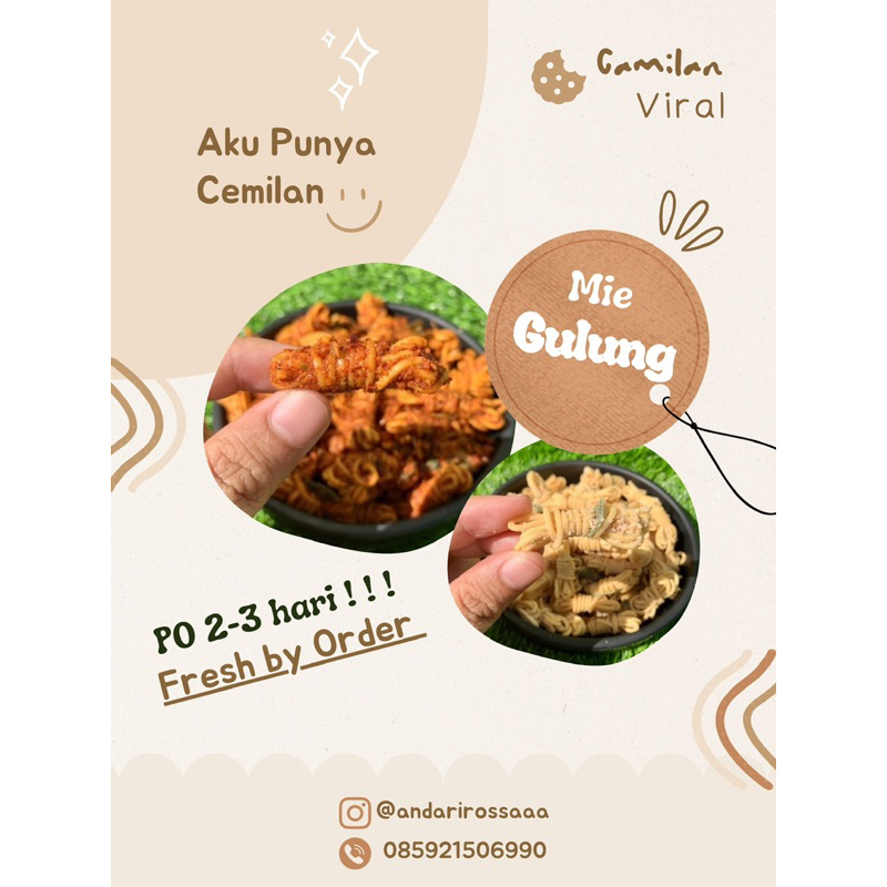 

MIE GULUNG DAUN JERUK 250 GRAM