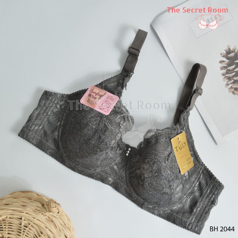 TALLY BRA BH 2044 I CUP C I ADA KAWAT I BUSA SANGAT TIPIS I BAHAN RENDA HALUS I KAIT 3 I SIZE 38 - 44