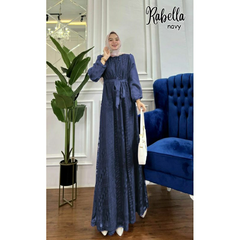 Rabella Maxy, GAMIS LEBARAN CANTIK MODIS FIT XXL LD 110 BAHAN MAXMARA VELVET MIX BROCADE MALIKA IMPORT +ORGANZA ZIPPER BUSUI TERMURAH TERLARIS OOTD KEKINIAN