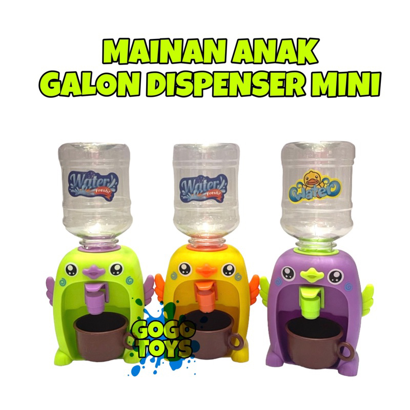 MAINAN ANAK GALON DISPENSER MINI PORTABLE KARAKTER GALON AIR MINUM MINI