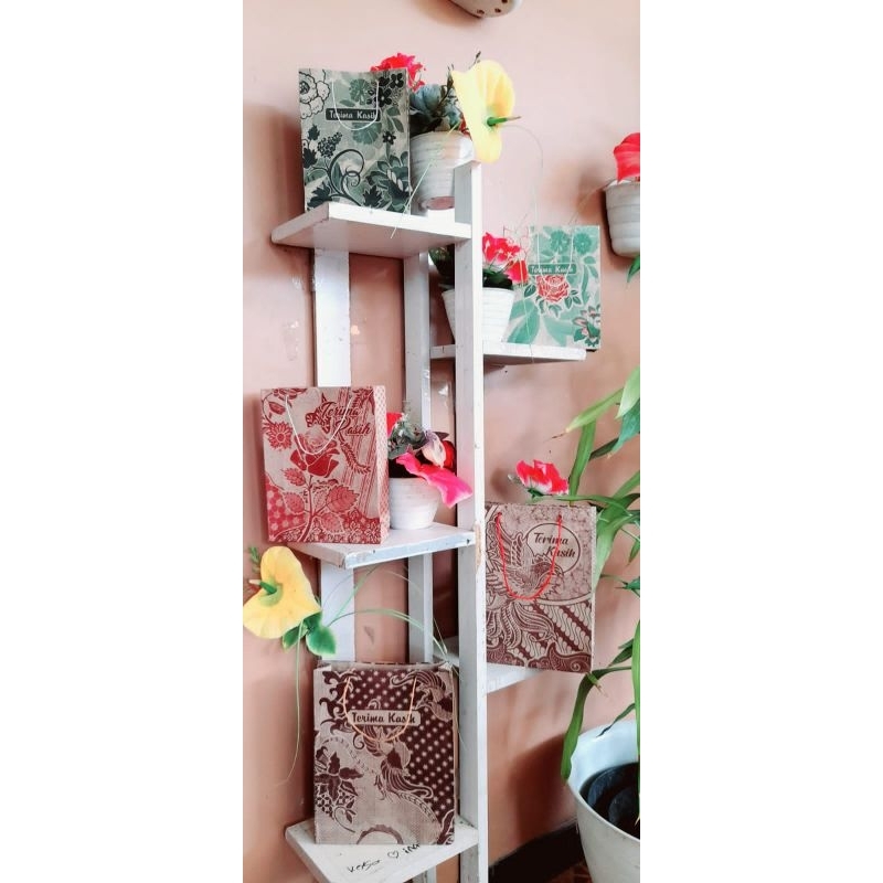 

COD !!! 100 PCS TAS PAPER BAG MOTIF BATIK