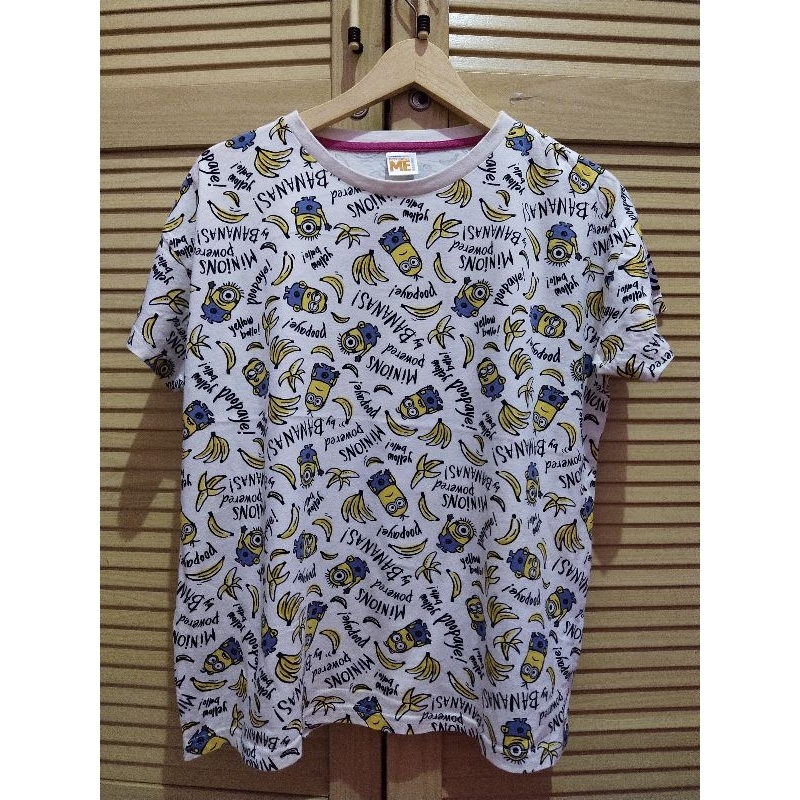 Baju Kaos Minion Banana All Over Print