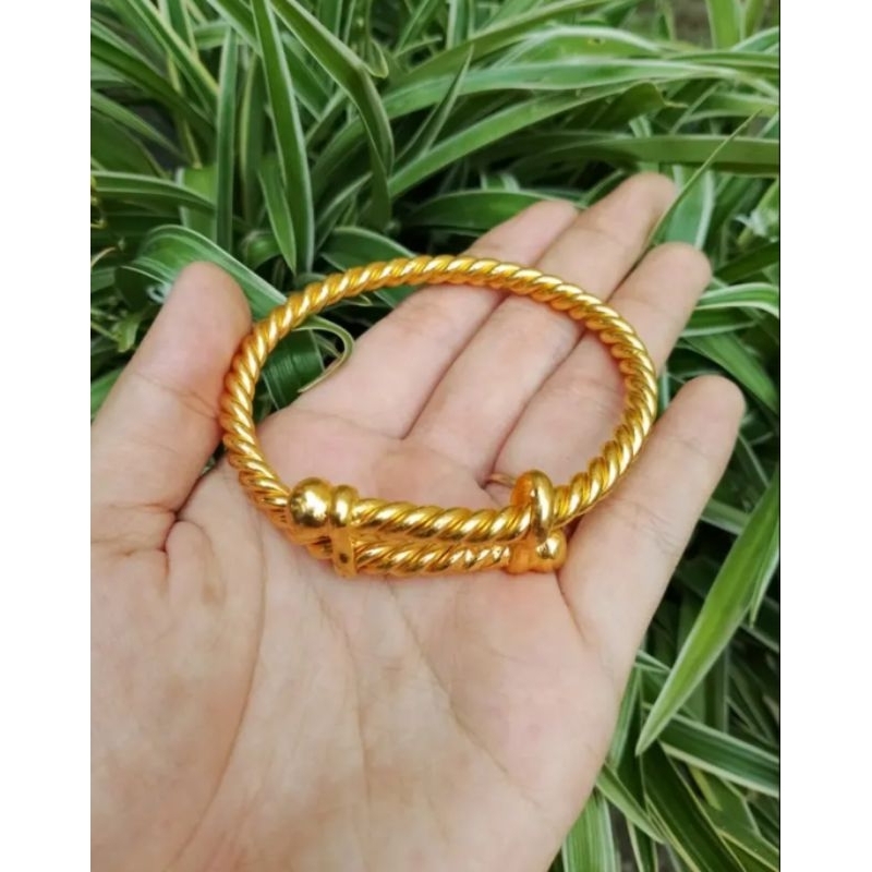 1 pcs gelang tambang melintir titanium 44