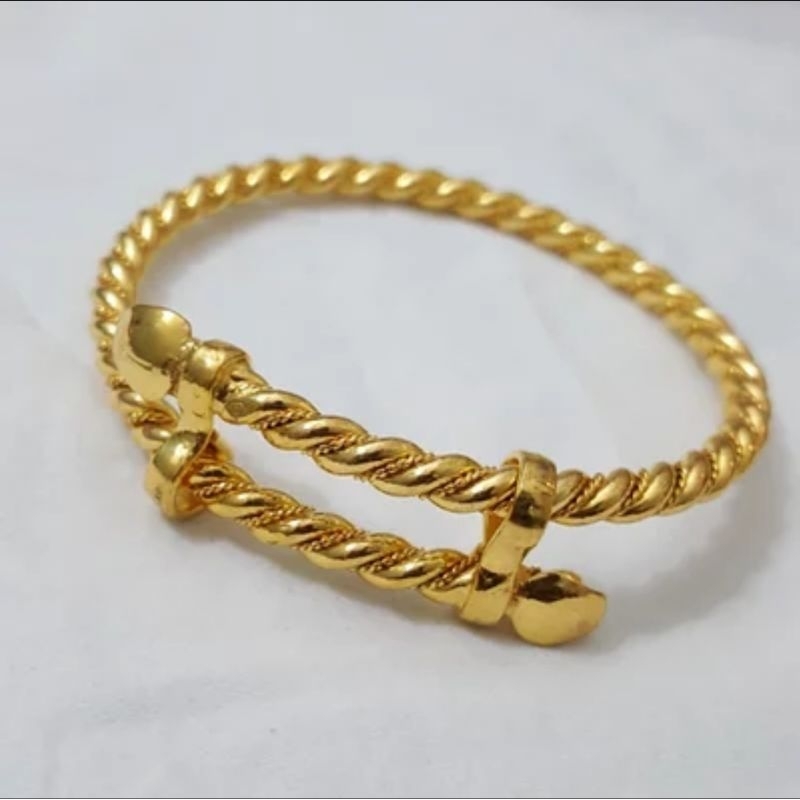 1 pcs gelang tambang melintir titanium 44