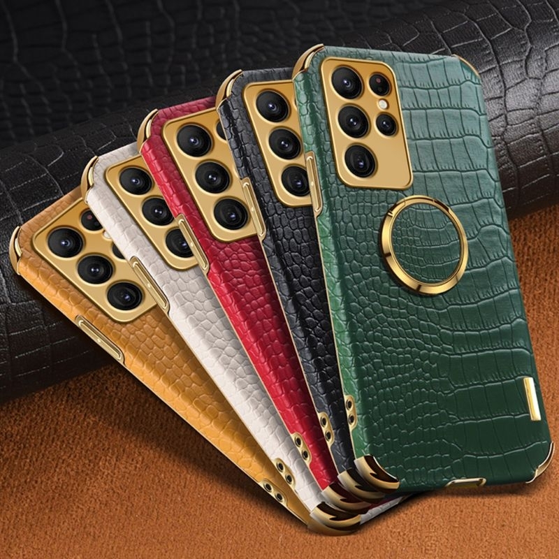 Crocodile Pattern TPU Case Samsung Galaxy S23 Ultra S23Ultra SamsungS23Ultra Softcase Leather Casing