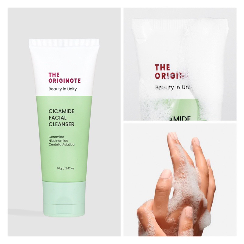 The Originote Cicamide Facial Cleanser 70g - sabun cuci muka facial wash