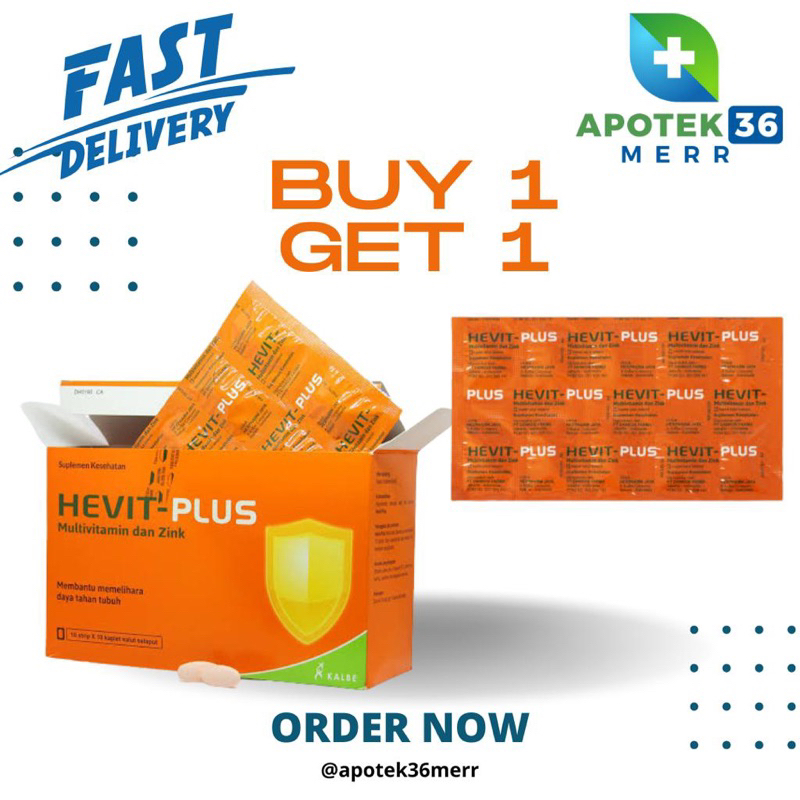 HEVIT PLUS KAPLET MULTIVITAMIN &amp; ZINC