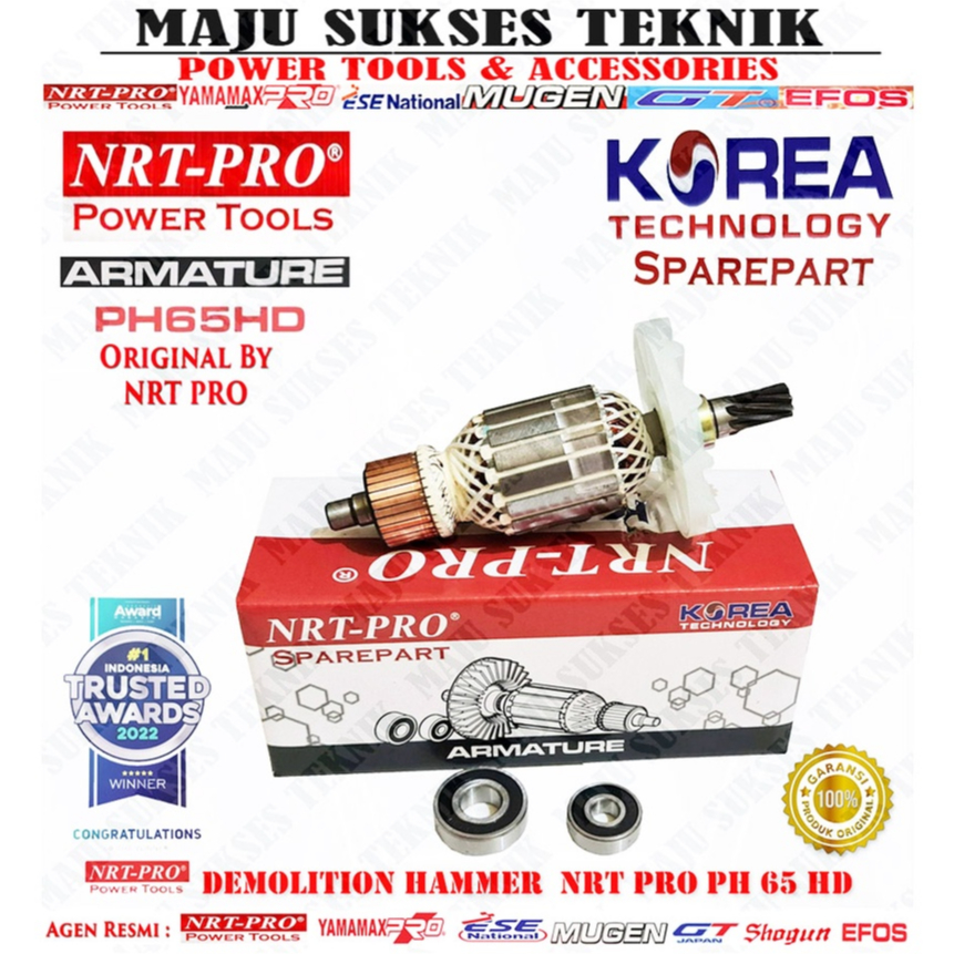 Armature Angker NRT PRO PH 65 HD Untuk Mesin Jack Hammer HITACHI PH 65 PH65 PH65HD PH 65HD PH65 HD "