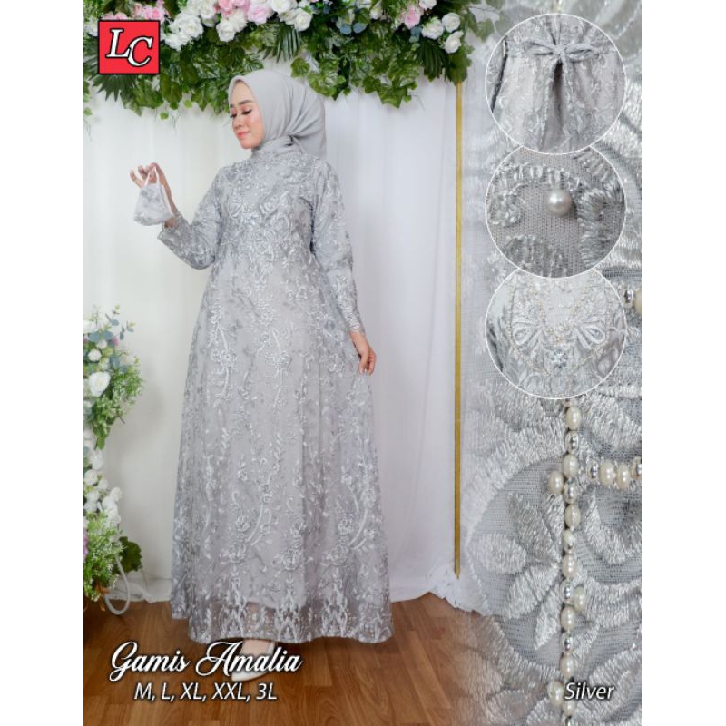 KEBAYA ORIGINAL//GAMIS AMALIA//JUMBO (XXXL LD 120cm)//SERAGAMAN KELUARAGA//BAJU PESTA LAMARAN//KEBAYA WISUDA//BAJU LEBARAN//KEBAYA MODERN//BY LEFI CHOTO