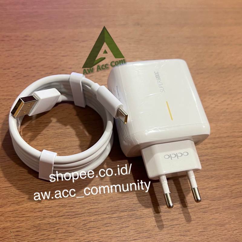 POWER CHARGER OPPO TYPE C SUPER VOOC FLASH CHARGING 65W OPPO A33/ A53/A54/A64/RENO 4/ 4 PRO/4F/RENO 5/5F/RENO 6/RENO 7/ 65WATT