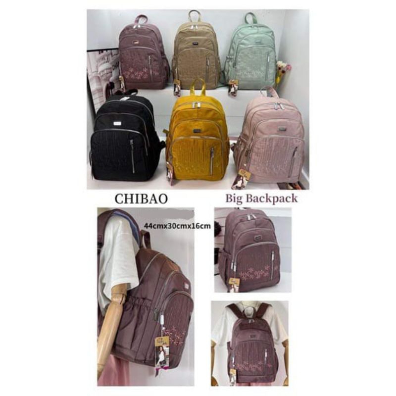 ORIGINAL Tas Ransel CHIBAO LAPTOP JUMBO 15 Inch Import KOREA Elegan Design