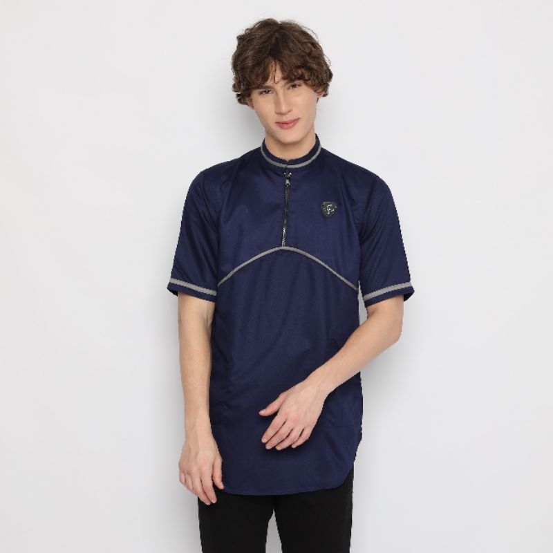 Baju Koko Pria Dewasa Laki Laki Muslim Lengan Pendek Katun Toyobo