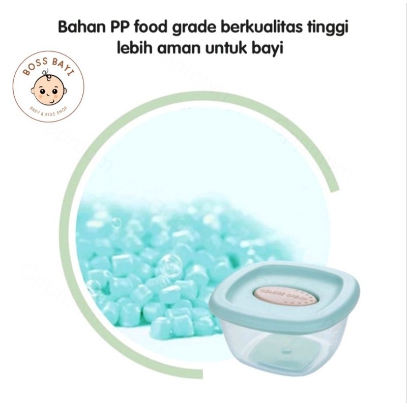 BOSS BAYI - Food Container MPASI / Tempat Penyimpanan Makanan 120ml per set 4pcs