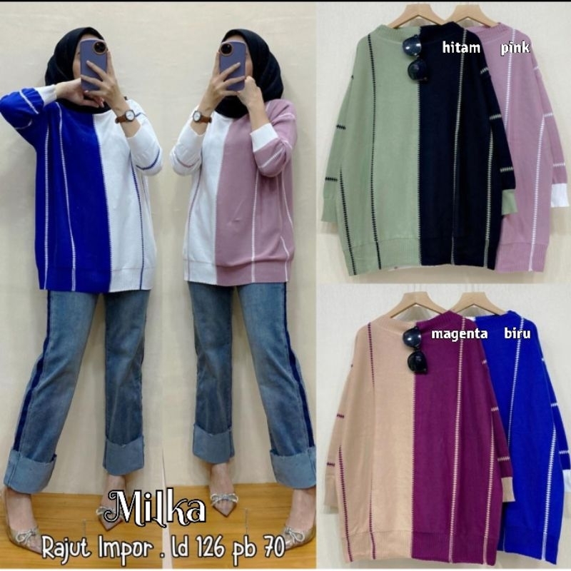 rajut import/blouse rajut import/kaos rajut import/atasan import