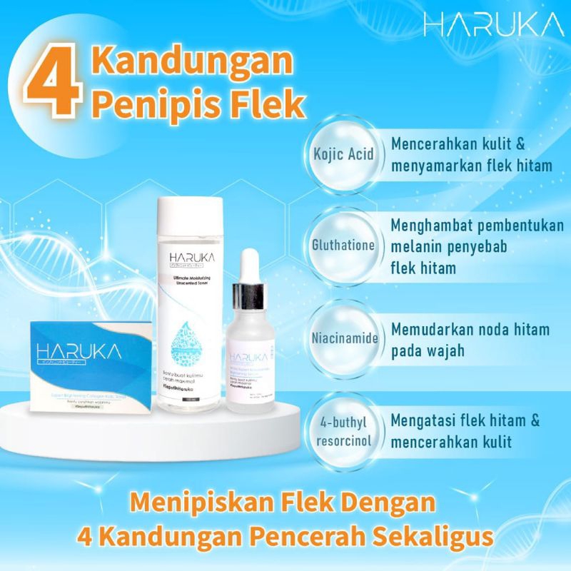 Haruka Skincare Paket untuk Kulit Flek ORIGINAL (DISTRIBUTOR RESMI HARUKA)
