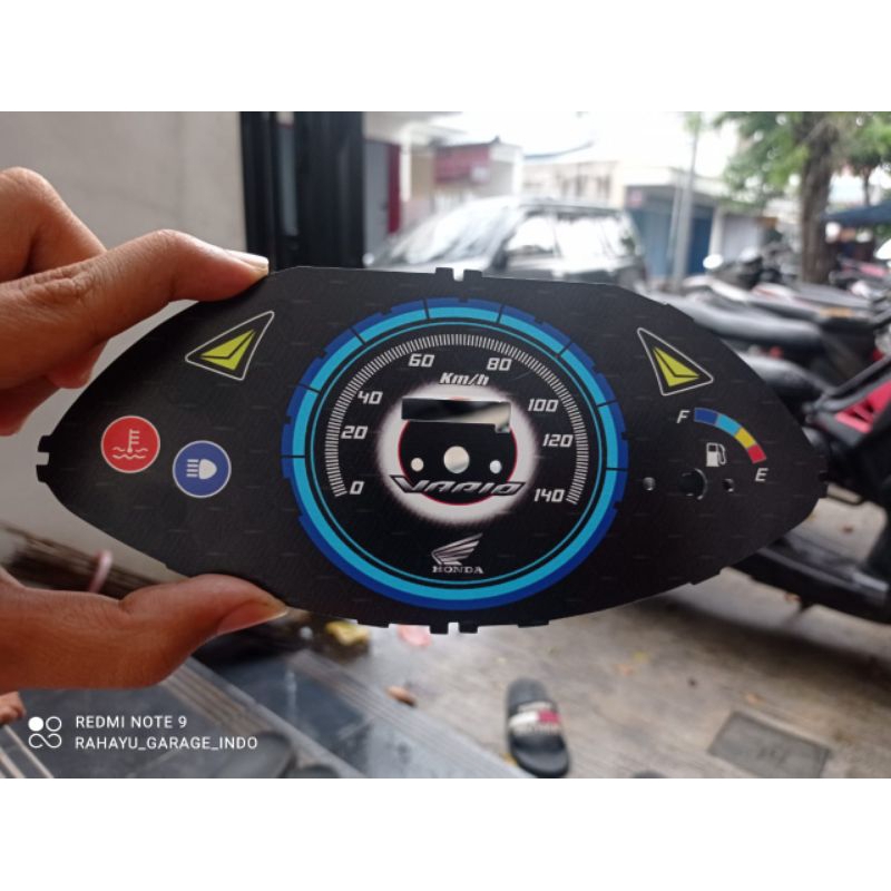 papan speedometer vario 110 karbu panel spidometer custom vario 110 karbu