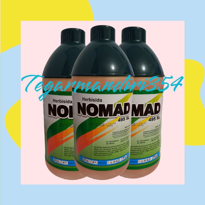 GLIPOSAT AMPUH Herbisida nomad 1liter Herbisida gliposat Nomad 495sl 1liter Obat rumput sampai akar 